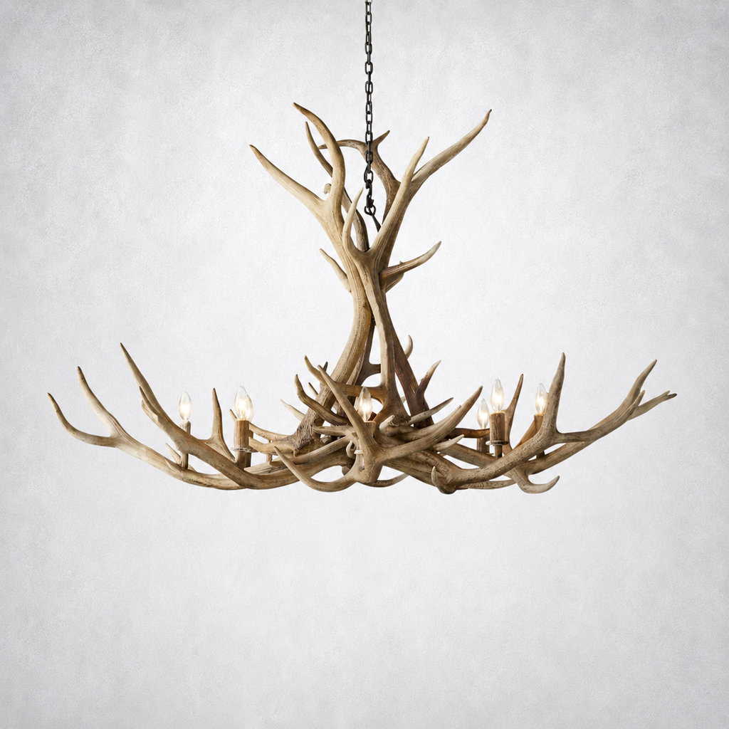 Moonlit Antler Chandelier 60"