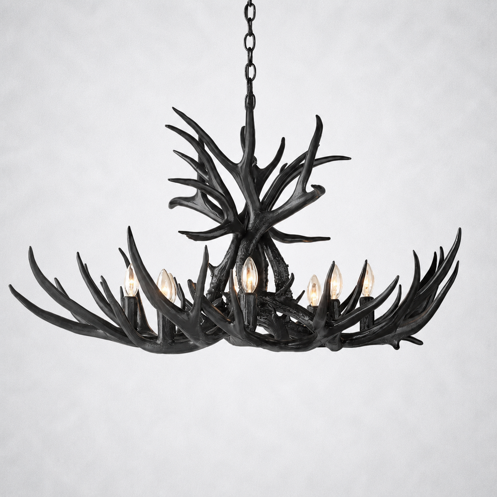 Moonlit Antler Chandelier 36"