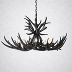 Moonlit Antler Chandelier 36"