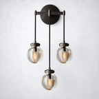 Liora Pearl Glass Three-Head Wall Sconce