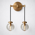 Liora Pearl Glass Double-Head Wall Sconce
