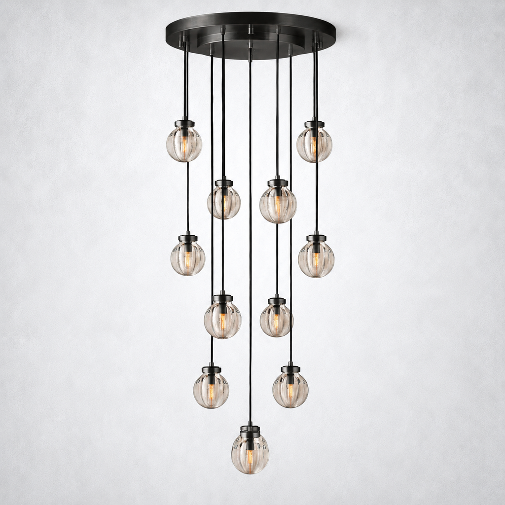 Liora Pearl Round Chandelier 22"