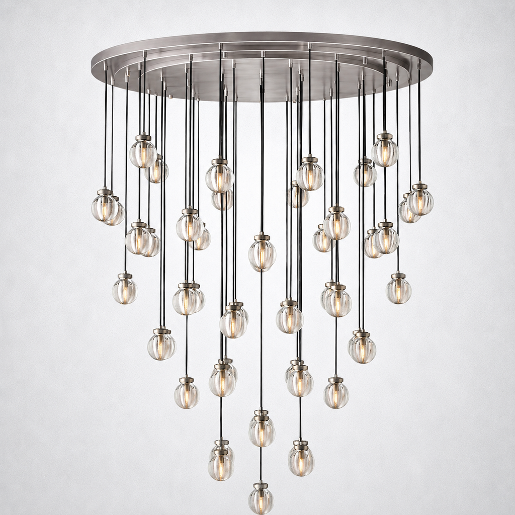 Liora Pearl Round Chandelier 48"