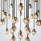 Liora Pearl Round Chandelier 48"