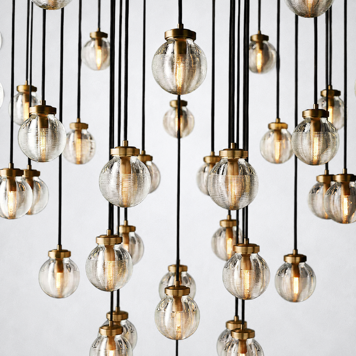Liora Pearl Round Chandelier 48"