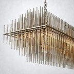 Tindra Rectangular Chandelier 54"