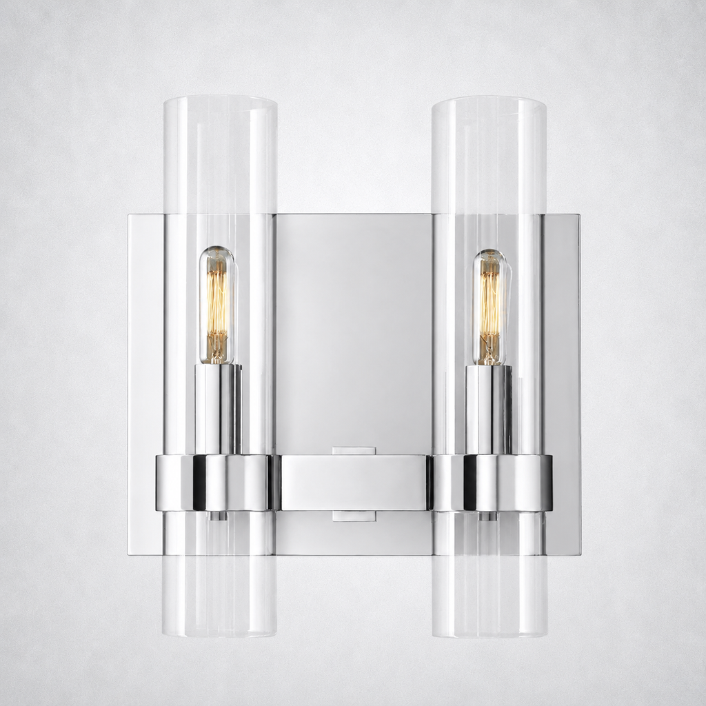 Summit Modern Fashion Glass Double Sconce