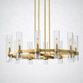 Summit Modern Fashion Glass Round Chandelier Light 36‘’