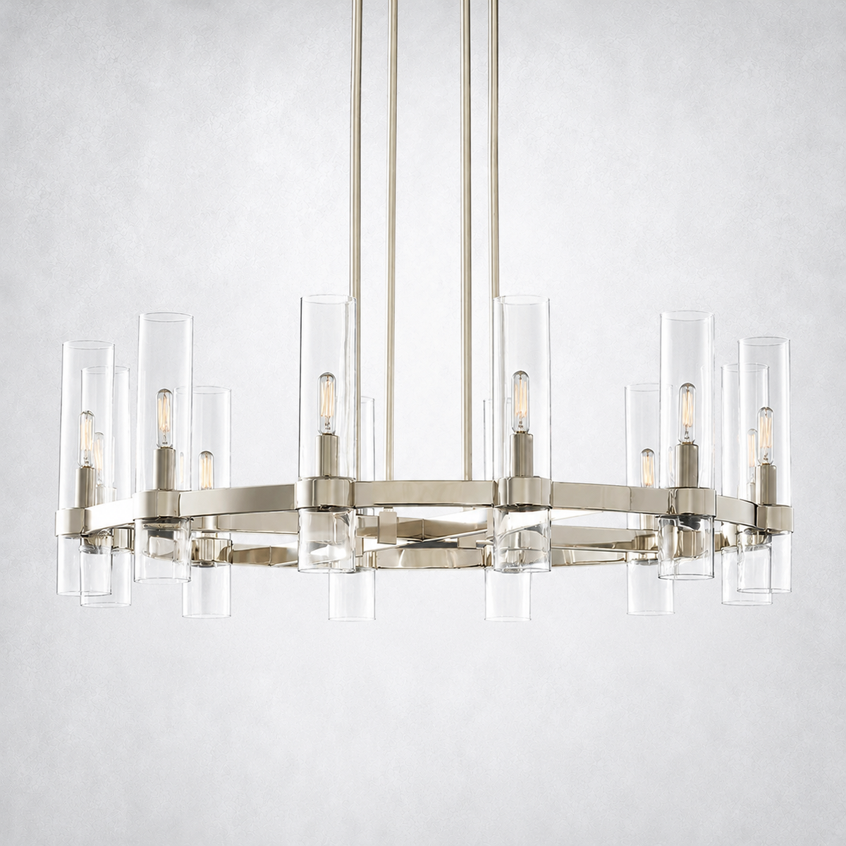 Summit Modern Fashion Glass Round Chandelier Light 36‘’