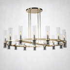 Summit Modern Fashion Glass Round Chandelier Light 48‘’