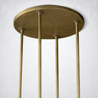 Summit Modern Fashion Glass Round Chandelier Light 48‘’
