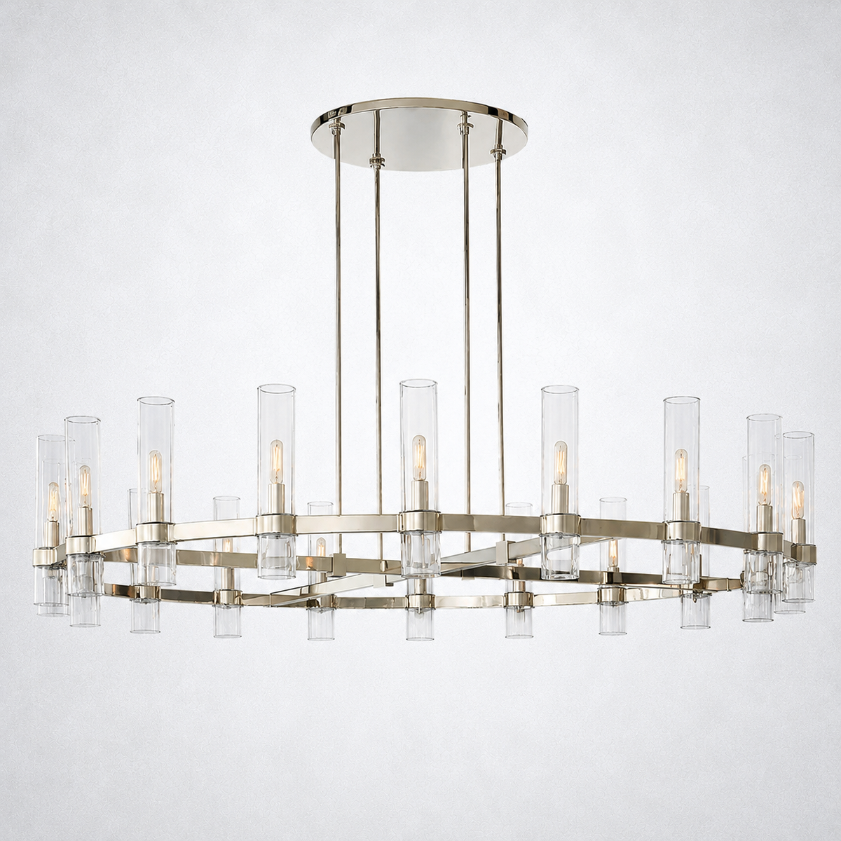 Summit Modern Fashion Glass Round Chandelier Light 60‘’