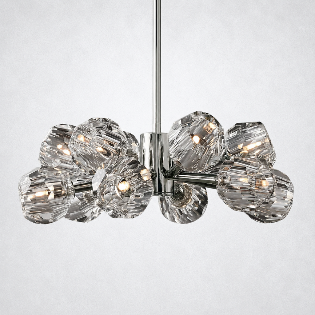 Meridian Clear Crystal Chandelier 24"
