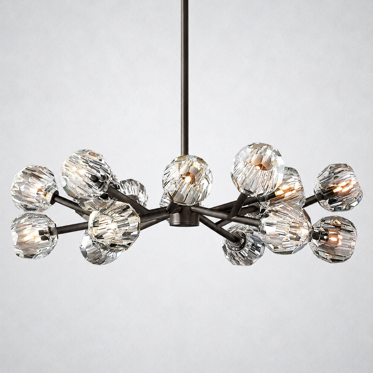 Meridian Clear Crystal Chandelier 36"