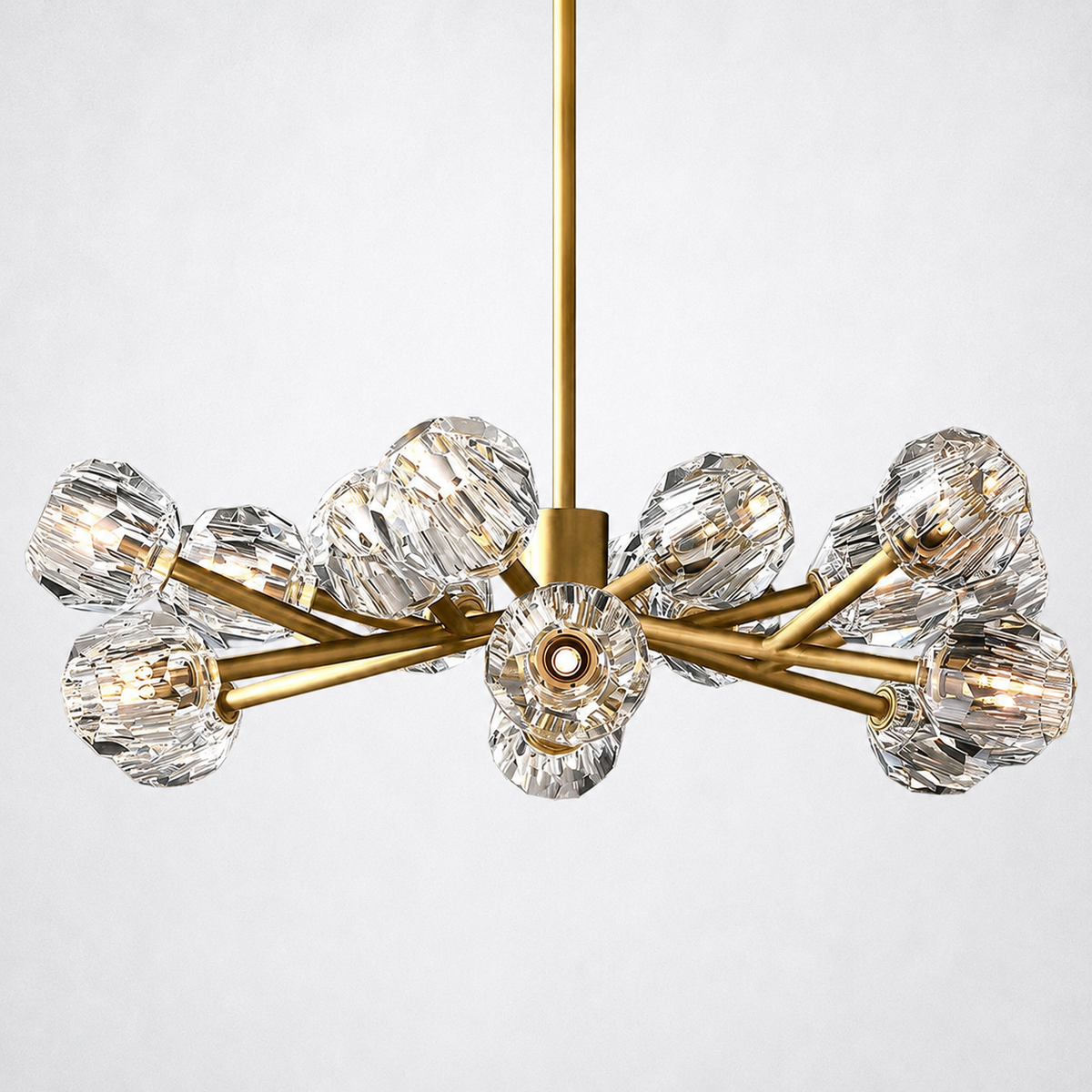 Meridian Clear Crystal Chandelier 36"