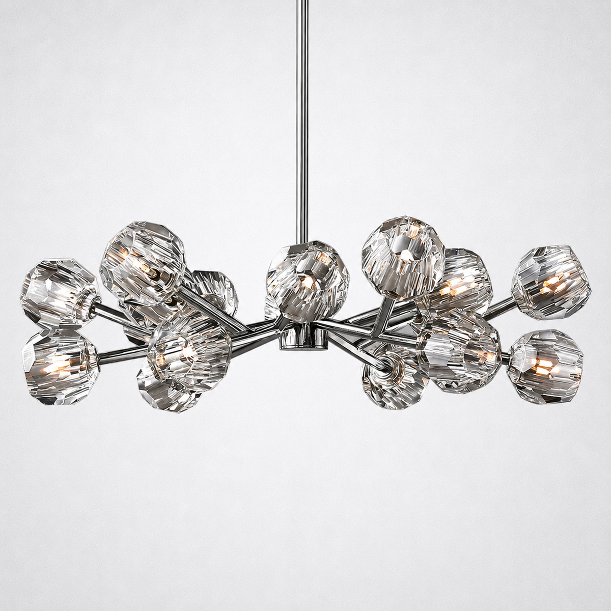 Meridian Clear Crystal Chandelier 36"