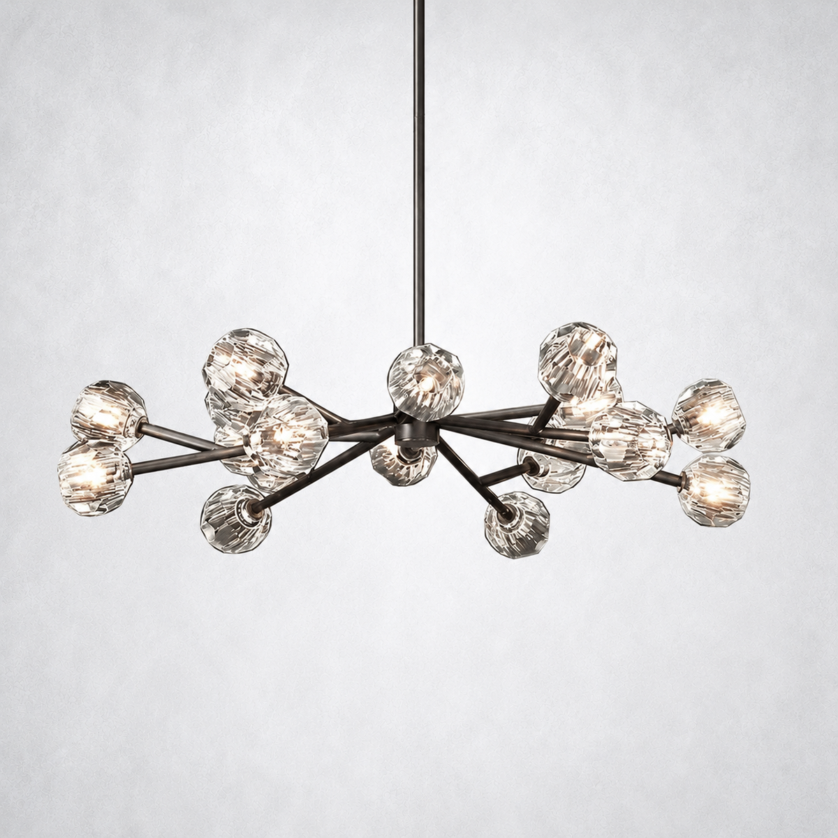 Meridian Clear Crystal Chandelier 48"