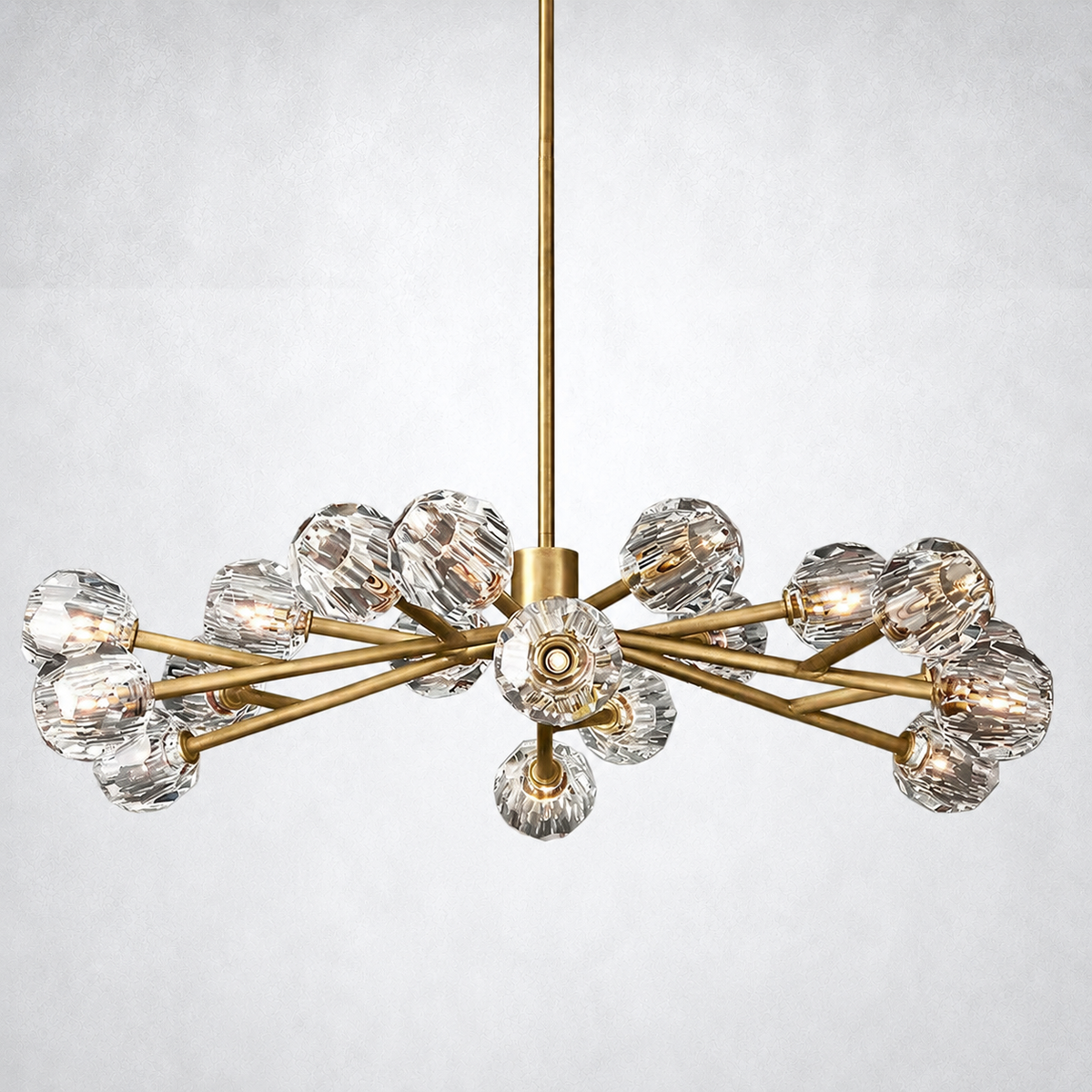 Meridian Clear Crystal Chandelier 48"