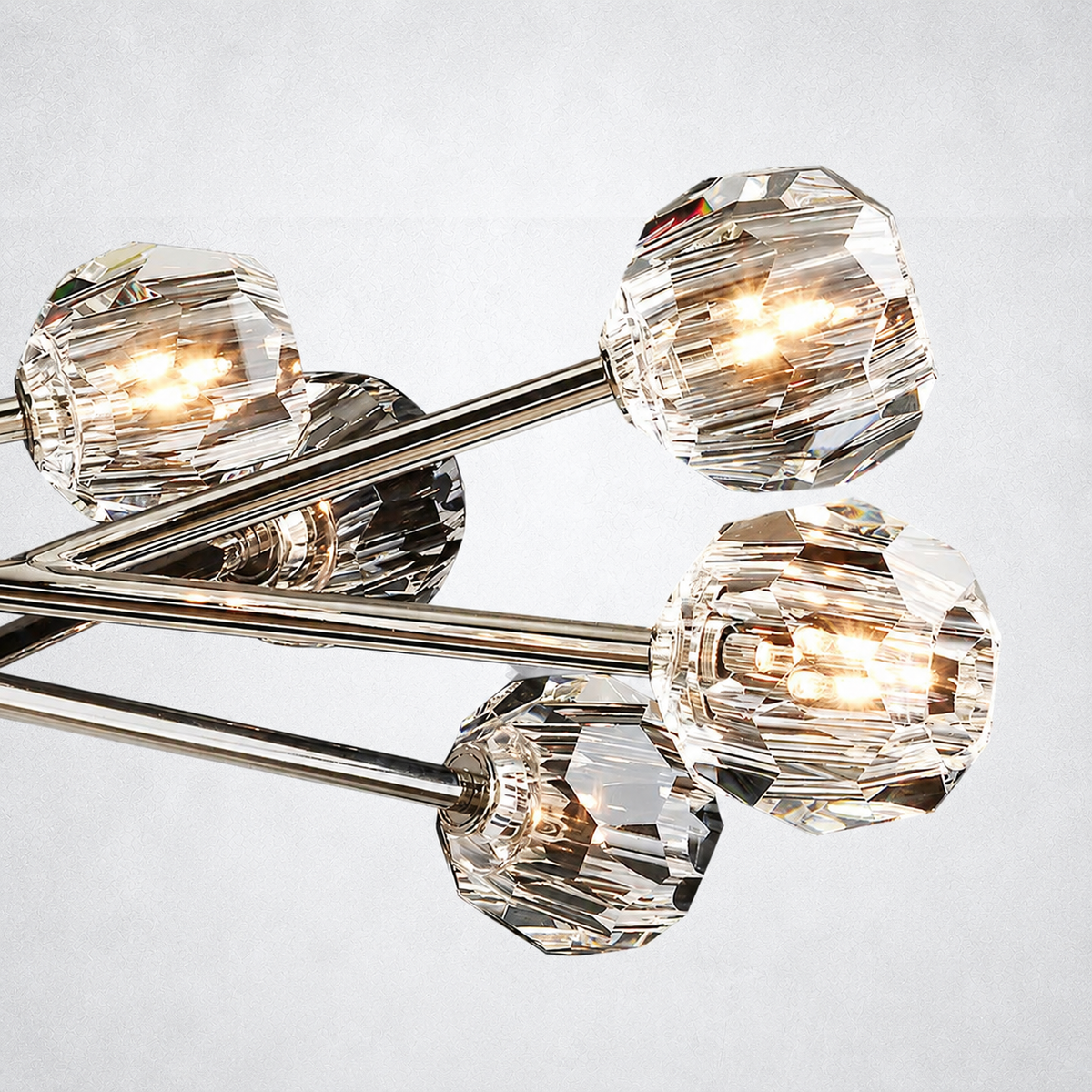 Meridian Clear Crystal Chandelier 48"