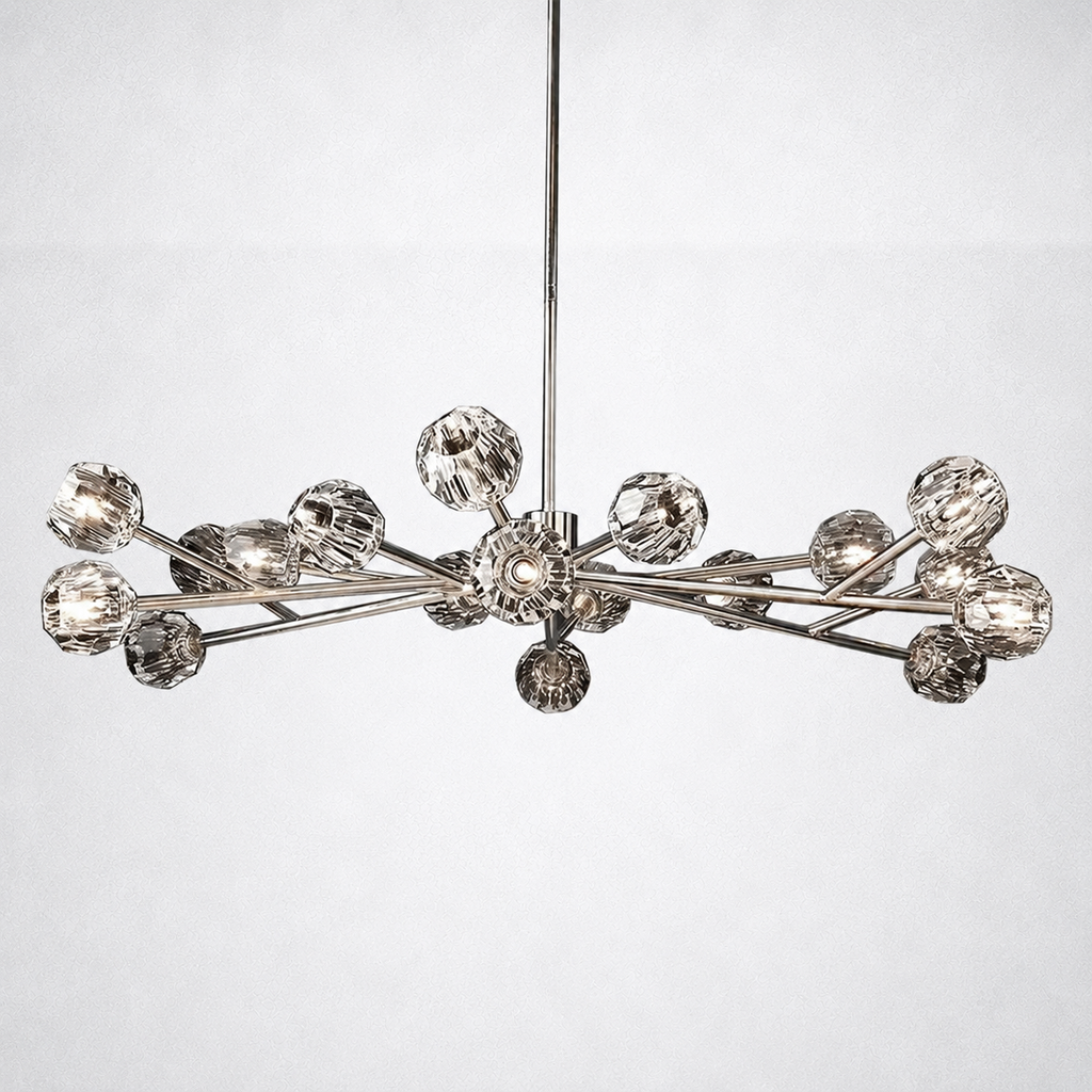 Meridian Clear Crystal Chandelier 60"