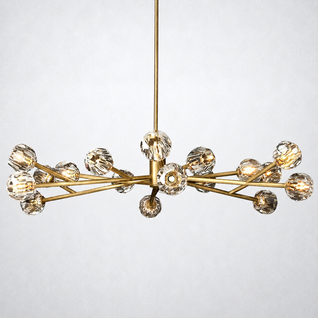 Meridian Clear Crystal Chandelier 60"