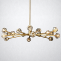 Meridian Clear Crystal Chandelier 60"