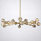 Meridian Clear Crystal Chandelier 60"