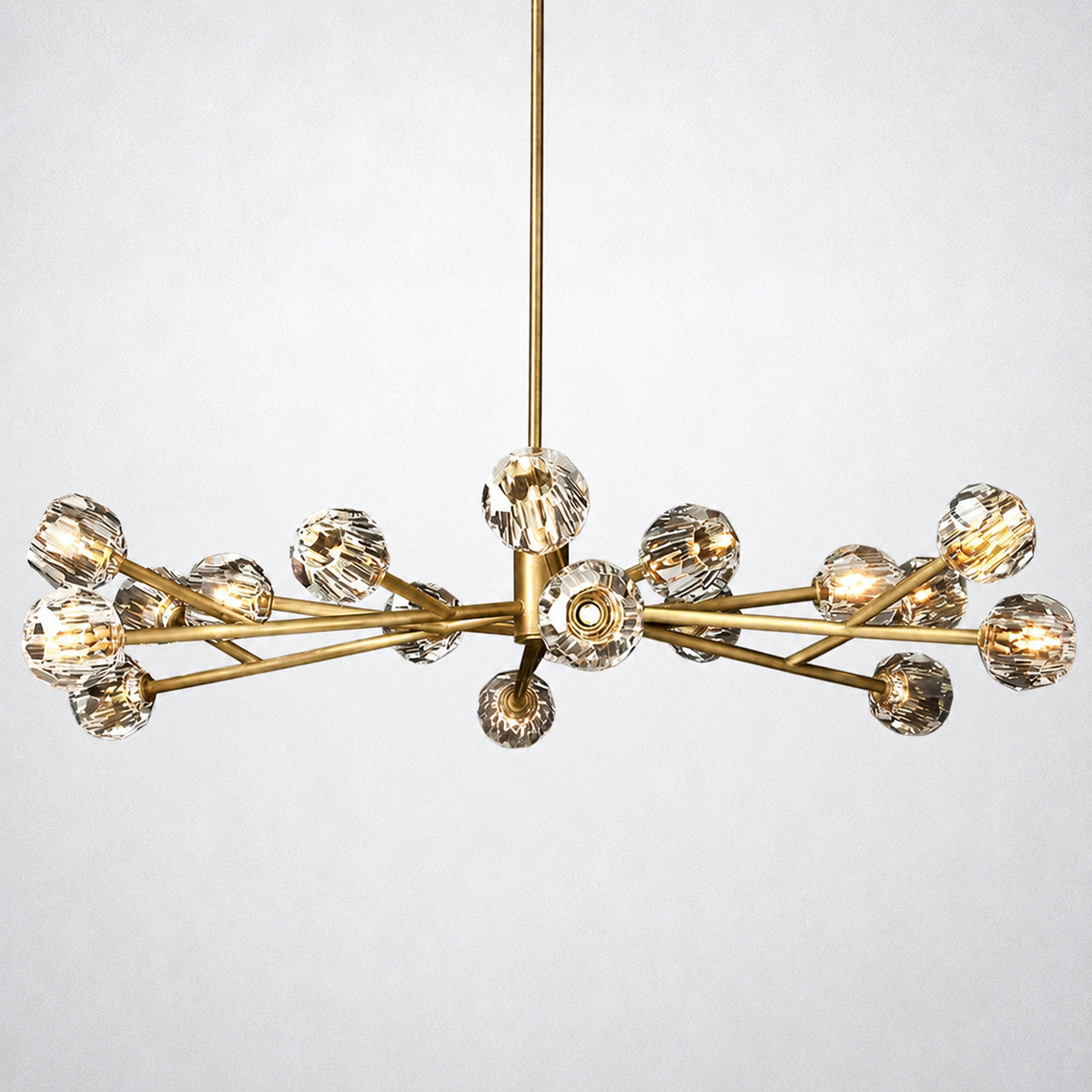 Meridian Clear Crystal Chandelier 60"