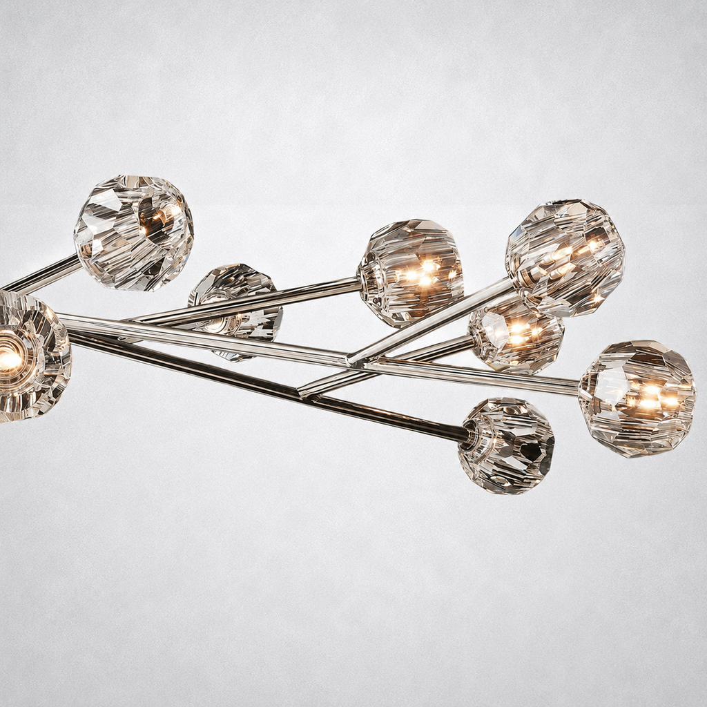 Meridian Clear Crystal Chandelier 60"