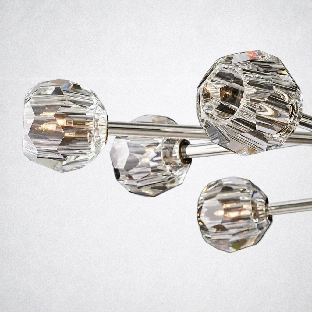 Meridian Clear Crystal Chandelier 60"
