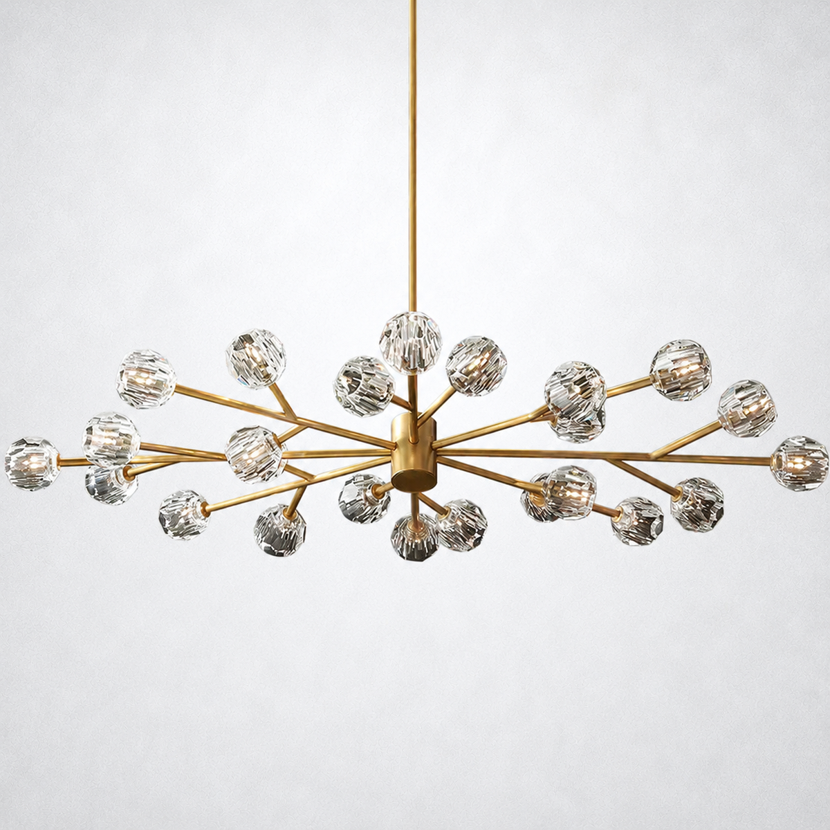 Meridian Clear Crystal Round Chandelier 72"