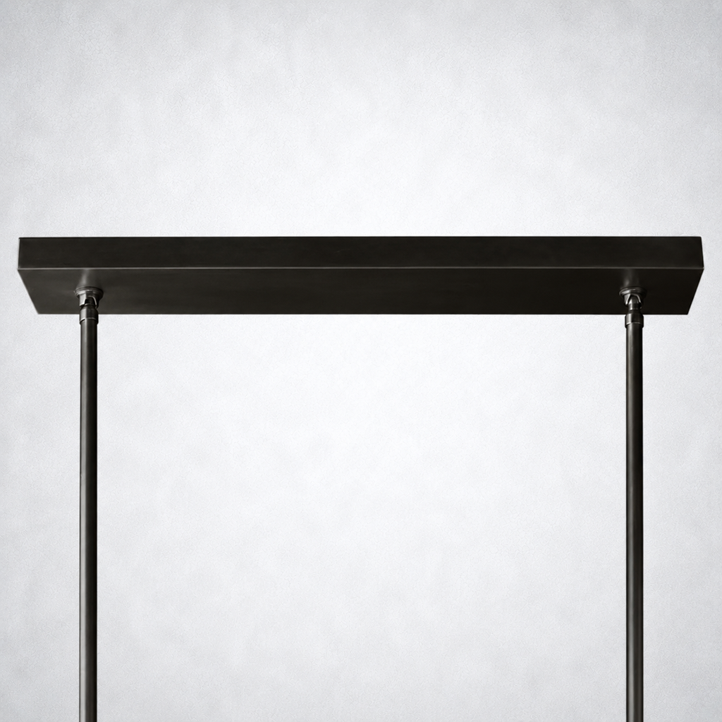 Meridian Cristal Double Linear Smoke Chandelier 60"