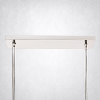 Meridian Cristal Double Linear Chandelier 60" Clear