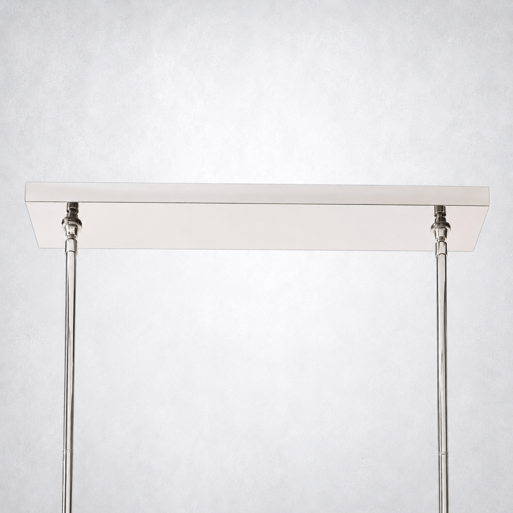Meridian Cristal Double Linear Smoke Chandelier 60"