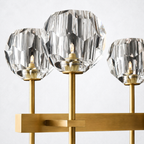 Meridian Cristal Double Linear Chandelier 60" Clear