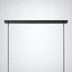 Meridian Cristal Linear Chandelier Smoke 60"
