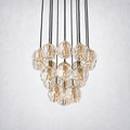 Meridian Crystal Cluster Chandelier 19"