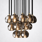 Meridian Crystal Cluster Chandelier 19"