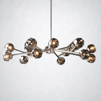 Meridian Smoke Crystal Chandelier 48"