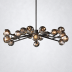 Meridian Smoke Crystal Chandelier 48"