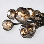 Meridian Smoke Crystal Chandelier 48"