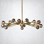 Meridian Smoke Crystal Chandelier 60"