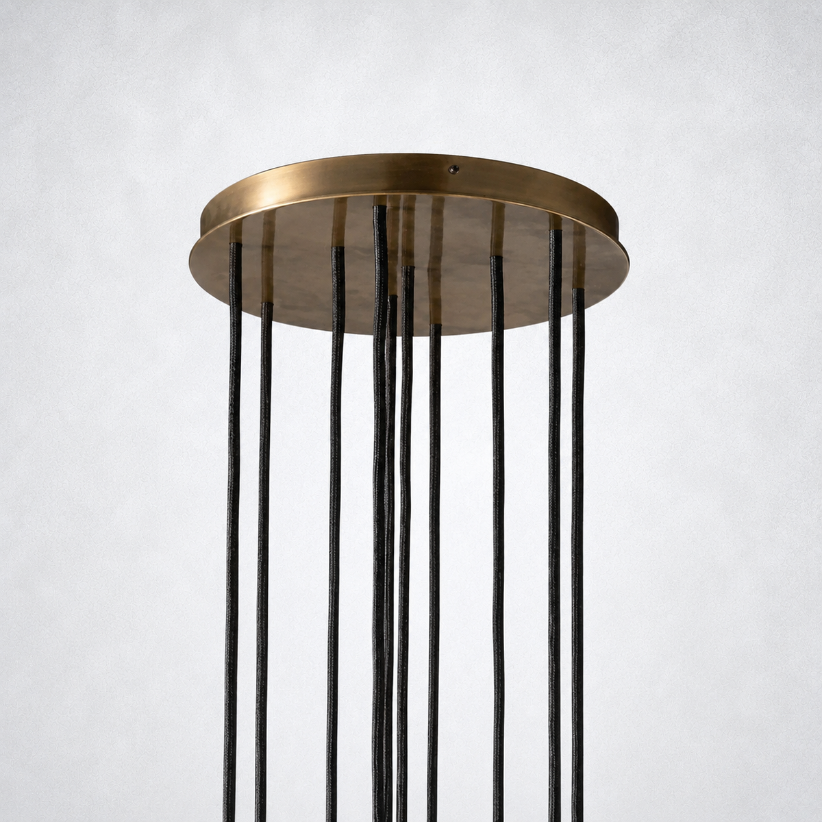 Meridian Smoke Crystal Cluster Chandelier 14"