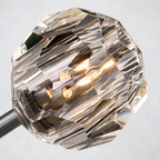 Meridian Smoke Crystal Round Chandelier 72"