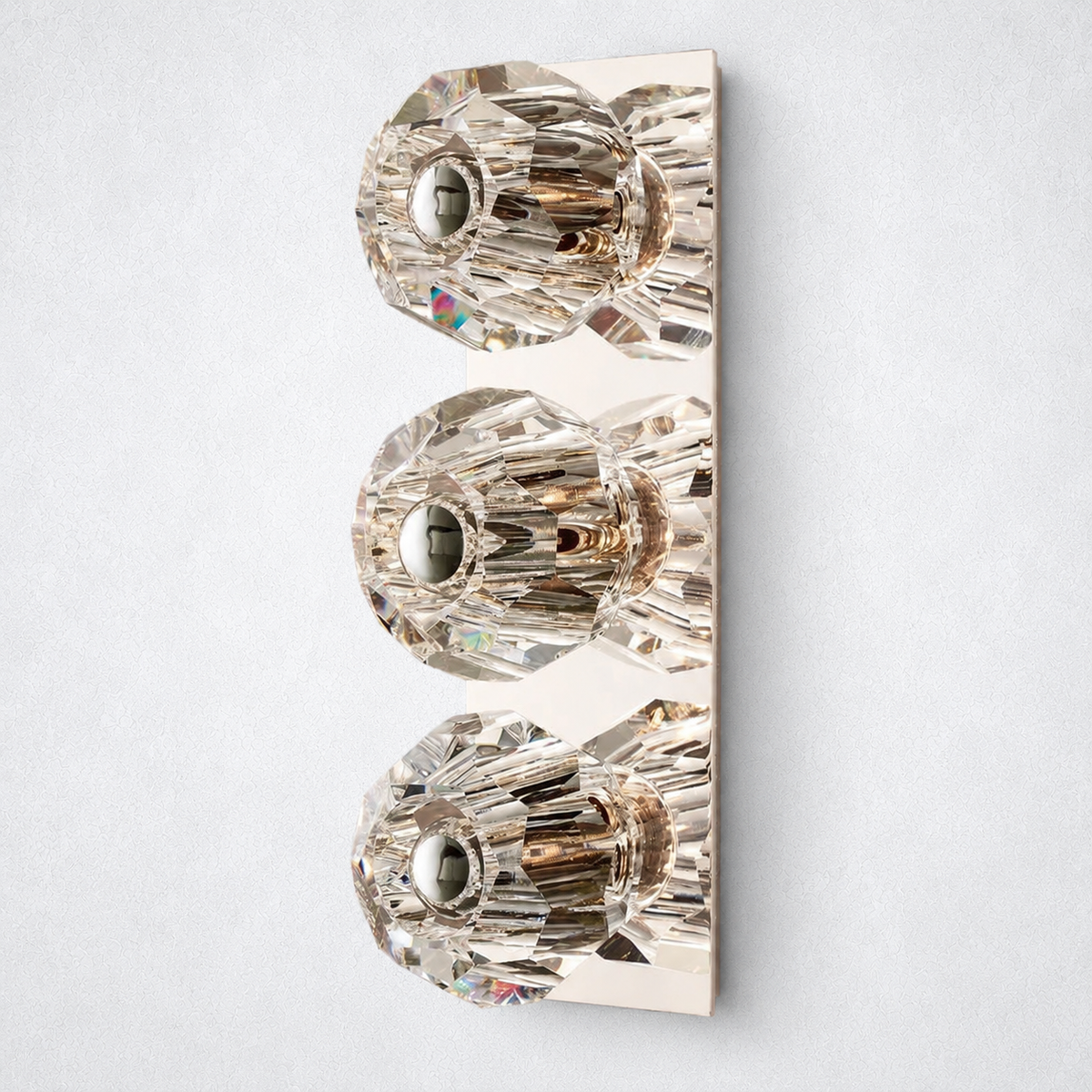 Meridian Clear Glass Linear Wall Sconce 3-lights