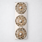 Meridian Clear Glass Linear Wall Sconce 3-lights