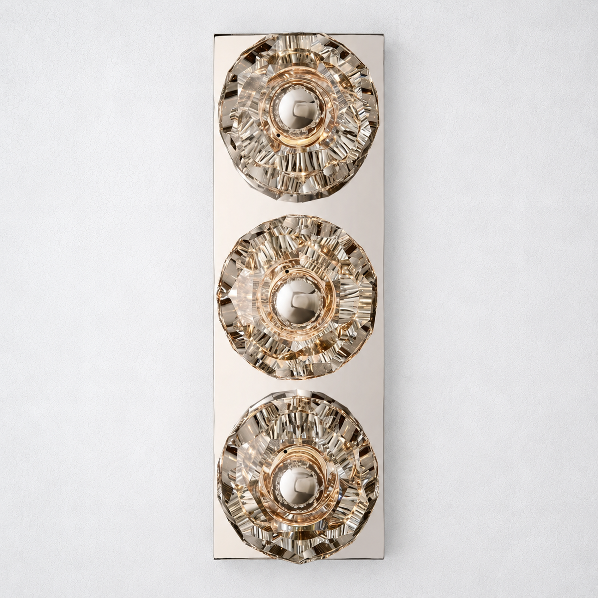 Meridian Clear Glass Linear Wall Sconce 3-lights