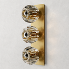 Meridian Clear Glass Linear Wall Sconce 3-lights