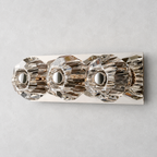 Meridian Clear Glass Linear Wall Sconce 3-lights