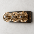 Meridian Clear Glass Linear Wall Sconce 3-lights